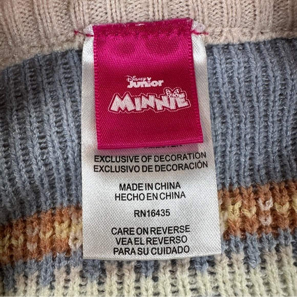 Disney Junior Minnie Mouse Holiday Winter Sweater Sz 4T - Picture 6 of 7